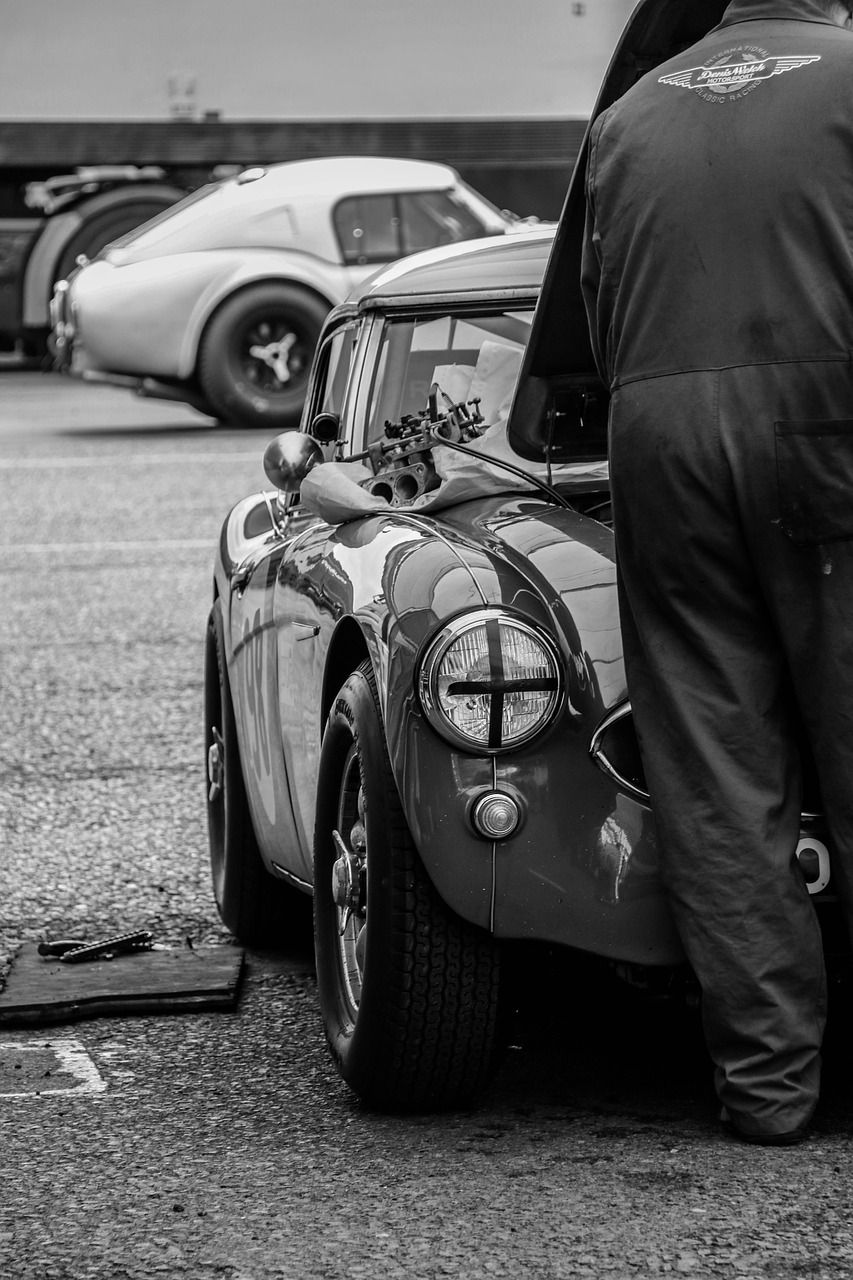 race car, classic car, car